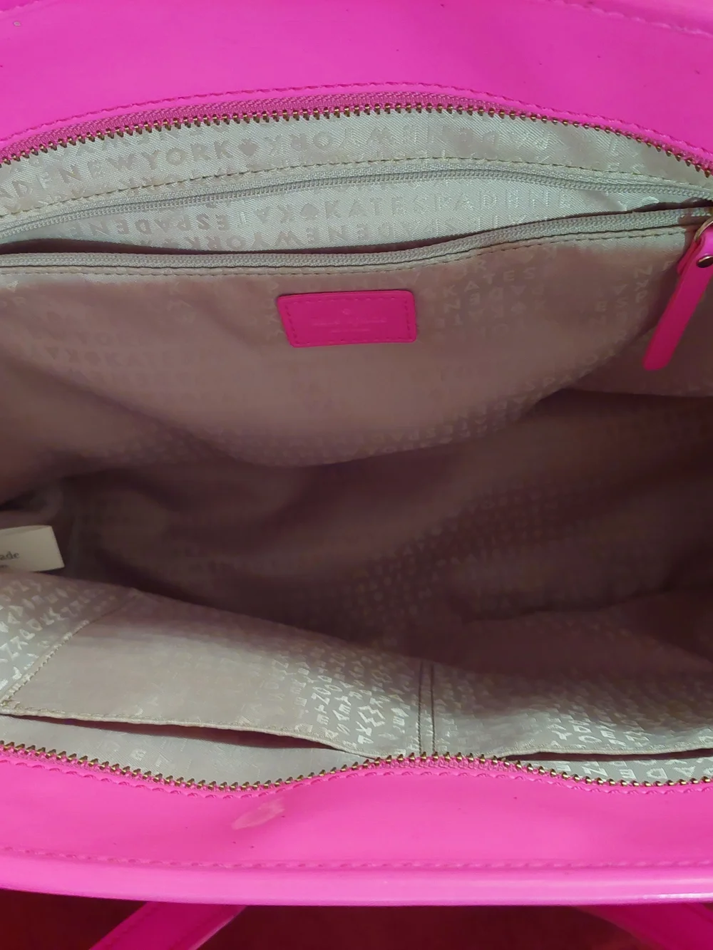 Kate Spade Bright Pink Perforated Tote